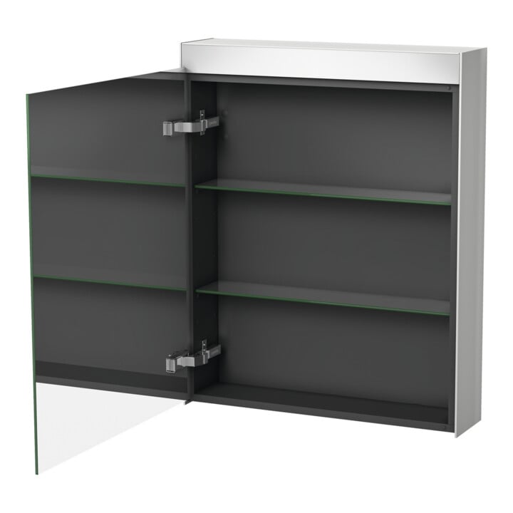 Duravit Uni Armoire miroir, version connexion à droite, 61x14,8x76 cm, 1 porte, 9 W, LED