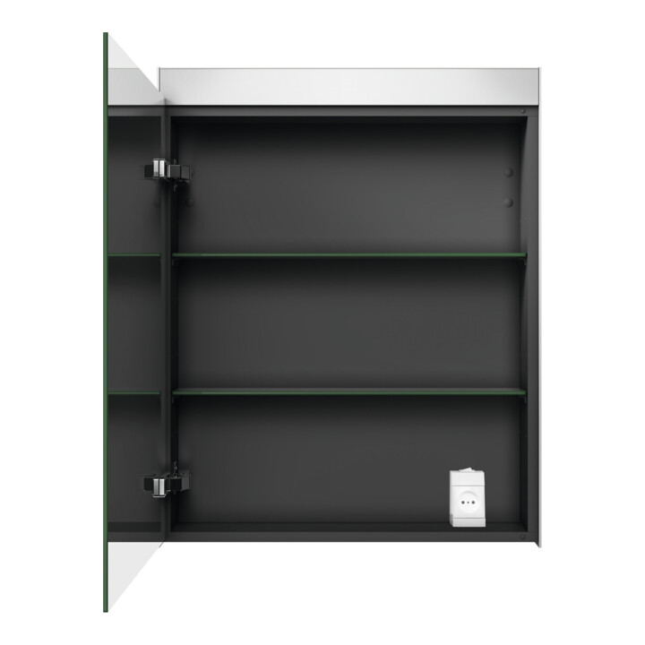 Duravit Uni Armoire miroir version lit, 61x14,8x76 cm, 1 porte, 9 W, LED