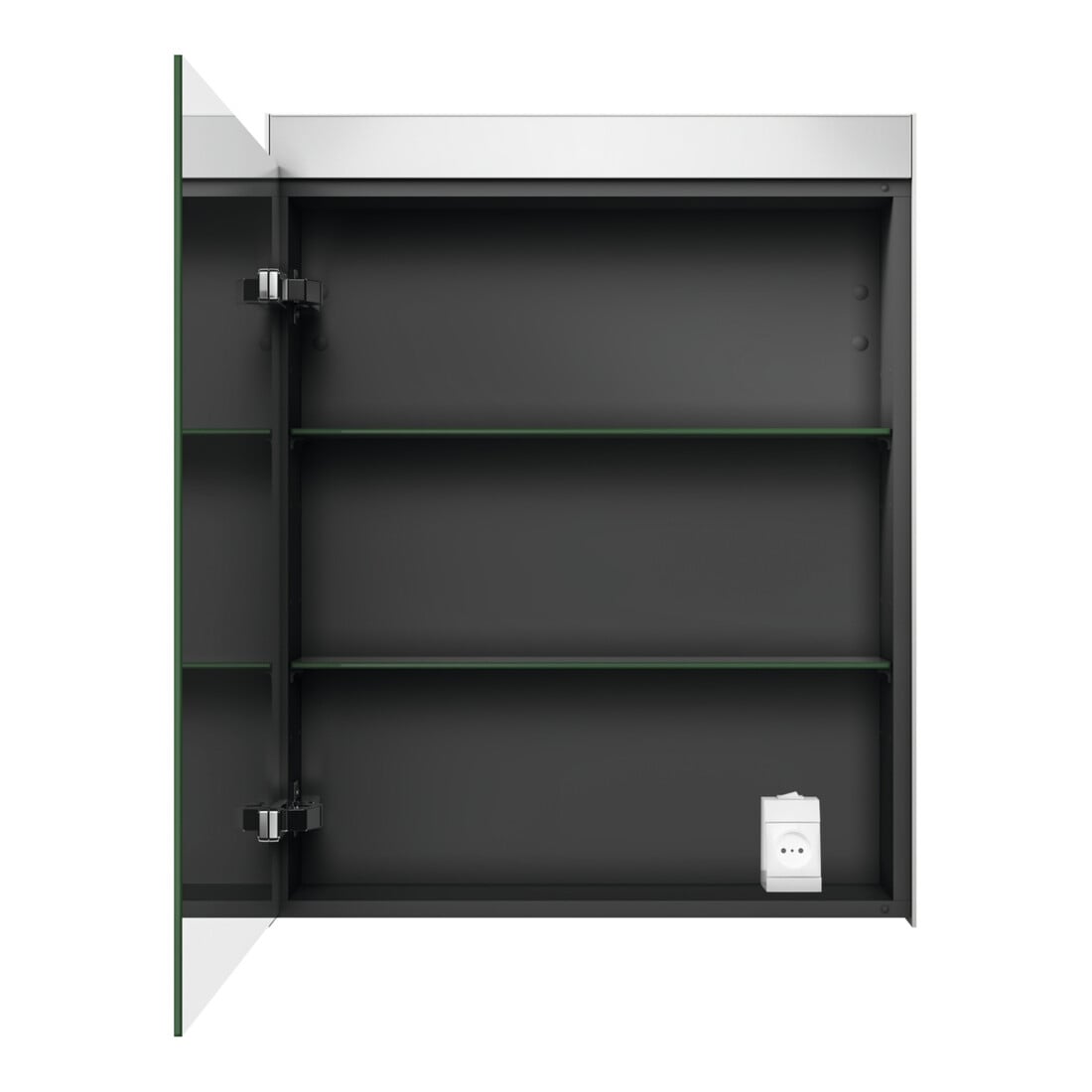 Duravit Uni Armoire miroir version lit, 61x14,8x76 cm, 1 porte, 9 W, LED