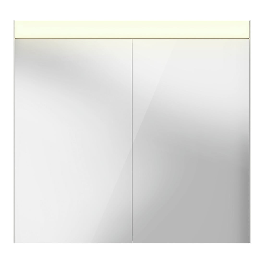 Duravit Uni Armoire miroir version lit 81x14,8x76 cm, 13 W, 2 portes, LED