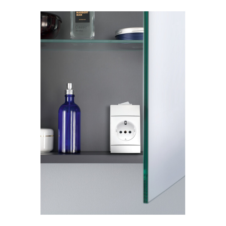 Duravit Uni Armoire miroir version lit 81x14,8x76 cm, 13 W, 2 portes, LED