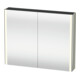Duravit Uni-Armoire miroir XSquare 100x80x15,5 cm, 2 portes, LED, mural-1