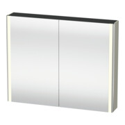Duravit Uni-Armoire miroir XSquare 100x80x15,5 cm, 2 portes, LED, mural