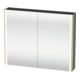 Duravit Uni-Armoire miroir XSquare 100x80x15,5 cm, 2 portes, LED, mural, pour G m-1