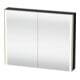 Duravit Uni-Armoire miroir XSquare 100x80x15,5 cm, blanc brillant, 2 portes, LED, mural-1