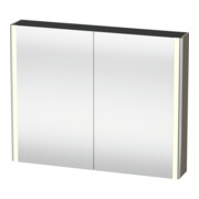Duravit Uni-Armoire miroir XSquare 100x80x15,5cm, 2 portes, LED, suspendue