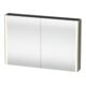 Duravit Uni-Armoire miroir XSquare 120x80x15,5 cm, 2 portes, LED, mural-1