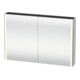 Duravit Uni-Armoire miroir XSquare 120x80x15,5 cm, 2 portes, LED, mural, blanc mat-1