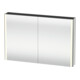 Duravit Uni-Armoire miroir XSquare 120x80x15,5 cm, blanc brillant, 2 portes, LED, mural-1