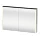 Duravit Uni-Armoire miroir XSquare 120x80x15,5 cm, blanc brillant, 2 portes, LED, suspendue-1