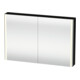 Duravit Uni-Armoire miroir XSquare 120x80x15,5 cm, blanc œuf, 2 portes, LED, mural-1
