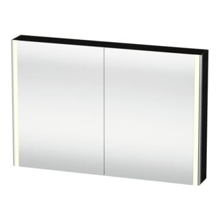 Duravit Uni-Armoire miroir XSquare 120x80x15,5 cm, blanc œuf, 2 portes, LED, mural