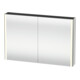 Duravit Uni-Armoire miroir XSquare 120x80x15,5cm, blanc mat, 2 portes, LED, mural-1