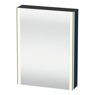 Duravit Uni-Armoire miroir XSquare 60x15x80 cm, 1 porte, sans ES, à droite, bleu satin mat