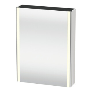 Duravit Uni-Armoire miroir XSquare 60x15x80 cm, 1 porte, sans ES, à gauche, blanc brillant