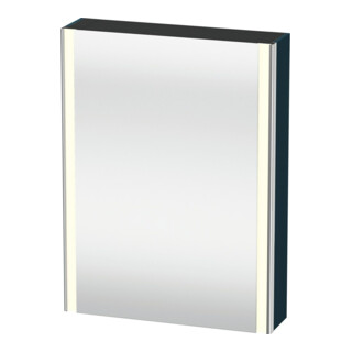 Duravit Uni-Armoire miroir XSquare à brancher CH 60x15x80cm, 1 porte, sans ES, à gauche, bleu satiné