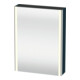 Duravit Uni-Armoire miroir XSquare à brancher CH 60x15x80cm, 1 porte, sans ES, à gauche, bleu satiné-1