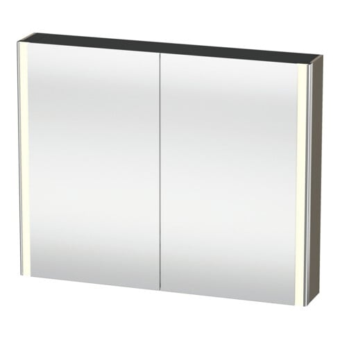 Duravit Uni-Armoire miroir XSquare avec prise CH 100x80x15,5 cm, 2 portes, LED, mural