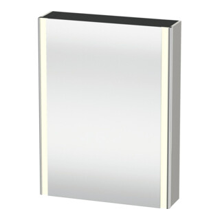 Duravit Uni-Armoire miroir XSquare avec prise CH 60x15x80cm, 1 porte, sans ES, à gauche, bg ma
