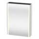 Duravit Uni-Armoire miroir XSquare encastré F 60x15x80cm, 1 porte, sans ES, à gauche, blanc mat-1