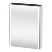Duravit Uni-Armoire miroir XSquare encastré F 60x15x80cm, 1 porte, sans ES, à gauche, blanc mat