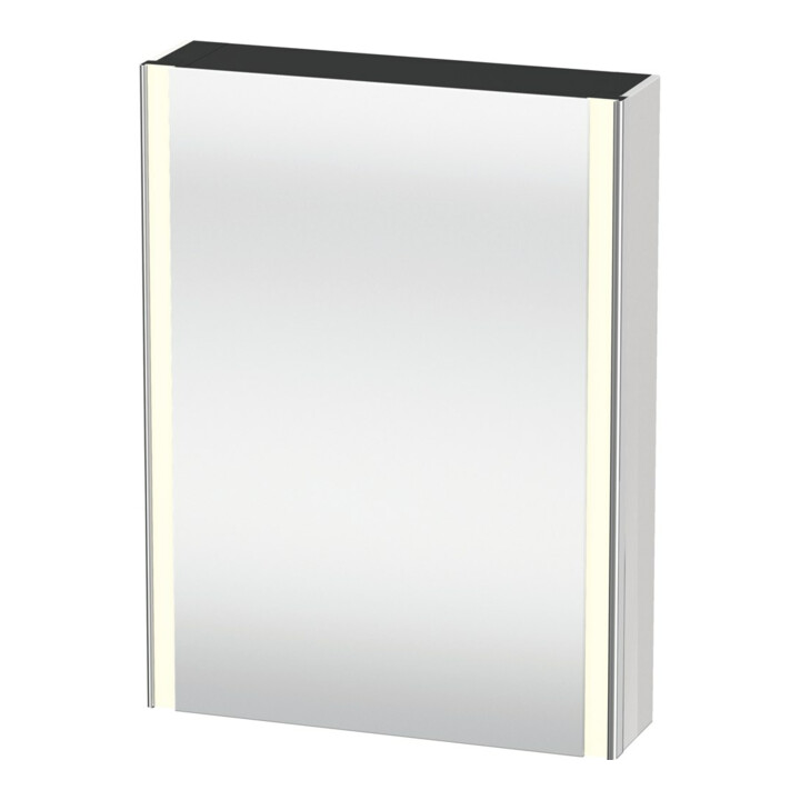 Duravit Uni-Armoire miroir XSquare encastrée 60x15x80 cm, 1 porte, sans ES, à gauche, sans éclairage