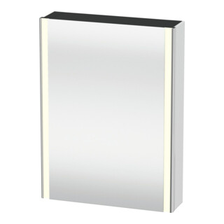 Duravit Uni-Armoire miroir XSquare encastrée 60x15x80cm, 1 porte, sans ES, à droite, blanc mat