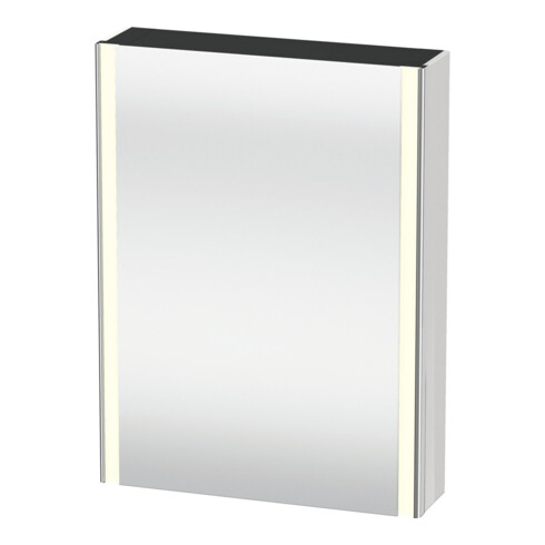 Duravit Uni-Armoire miroir XSquare encastrée CH 60x15x80cm, 1 porte, sans ES, à droite, base mate