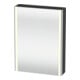 Duravit Uni-Armoire miroir XSquare encastrée H 80xI 60xP 15 cm, 1 porte, sans ES, à gauche, gris mat-1