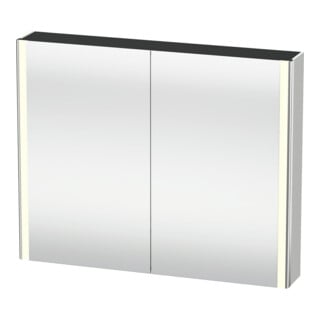 Duravit Uni-Armoire miroir XSquare Prise CH 100x80x15,5 cm, 2 portes, LED, suspendue