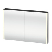 Duravit Uni-Armoire miroir XSquare prise CH 120x80x15,5cm, blanc brillant, 2 portes, LED, mural