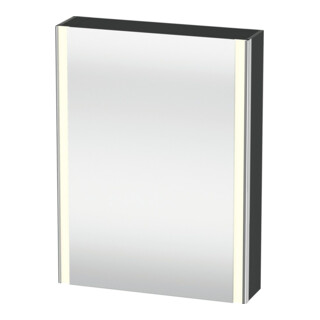 Duravit Uni-Armoire miroir XSquare prise CH 60x15x80 cm, 1 porte, sans ES, à droite, graph ma