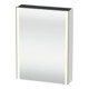 Duravit Uni-Armoire miroir XSquare prise CH 60x15x80 cm, 1 porte, sans ES, à gauche, blanc brillant-1