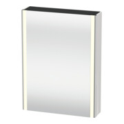 Duravit Uni-Armoire miroir XSquare prise CH 60x15x80cm, 1 porte, sans ES, à droite, blanc brillant