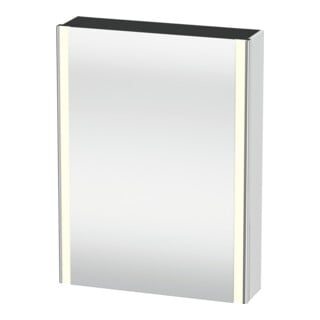 Duravit Uni-Armoire miroir XSquare prise CH 60x15x80cm, 1 porte, sans ES, à droite, blanc mat