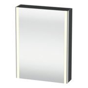 Duravit Uni-Armoire miroir XSquare prise CH 60x15x80cm, 1 porte, sans ES, à gauche, graph ma