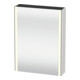 Duravit Uni-Armoire miroir XSquare prise F 60x15x80cm, 1 porte, sans ES, à droite, blanc satin mat-1