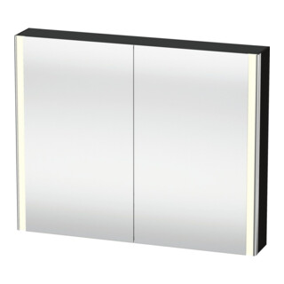 Duravit Uni-Armoire miroir XSquare Steckd. CH 100x80x15,5cm, blanc brillant, 2 portes, LED, suspendue murale
