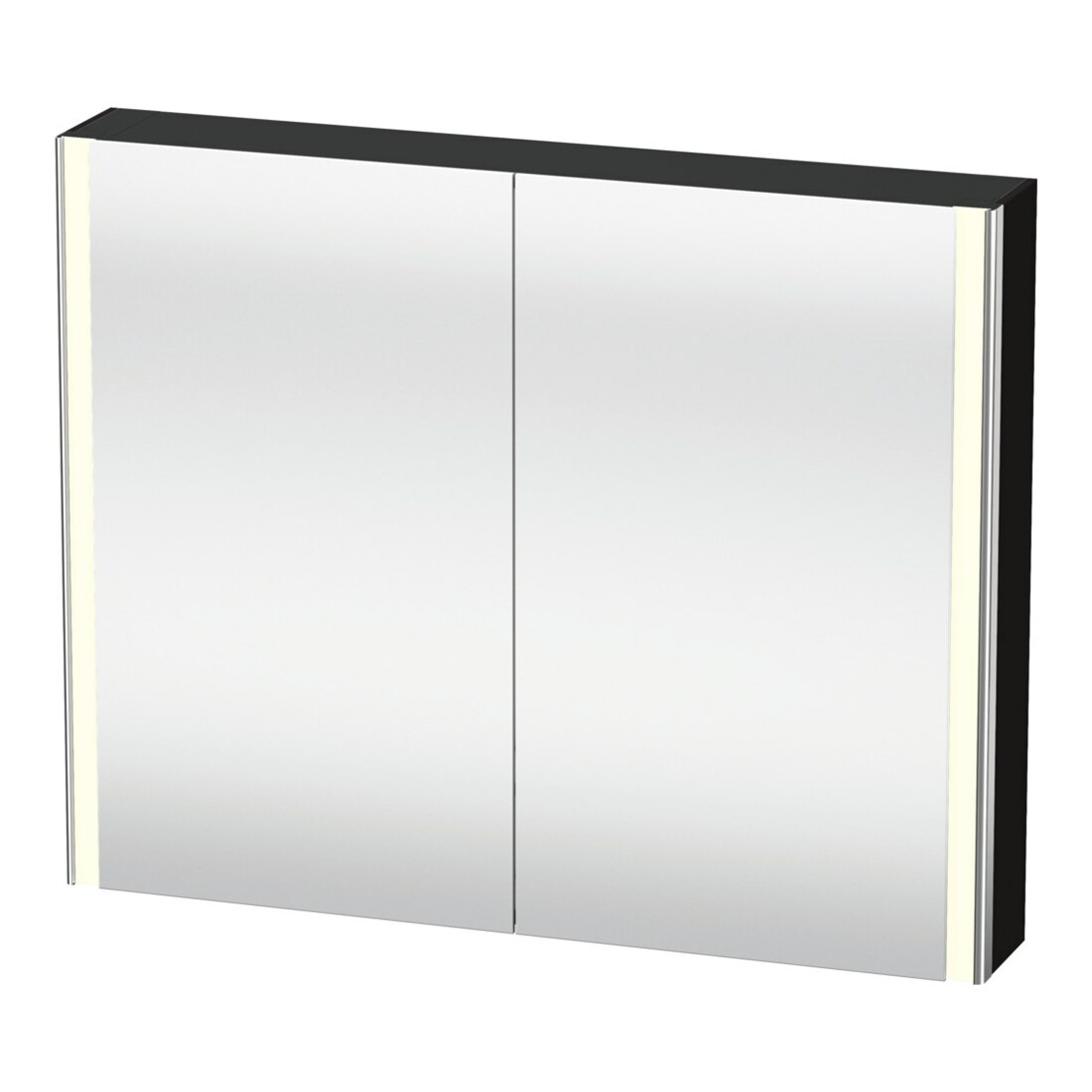 Duravit Uni-Armoire miroir XSquare Steckd. CH 100x80x15,5cm, blanc brillant, 2 portes, LED, suspendue murale