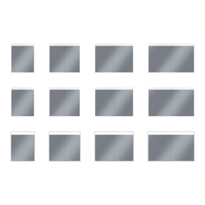 Duravit Uni-Spiegelschrank Best Version 121x76x14,8cm, 21 Watt, 2 Türen, LED