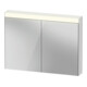 Duravit Uni-Spiegelschrank Bett. Version 101x14,8x76cm, 16 W, 2 Türen, LED-1