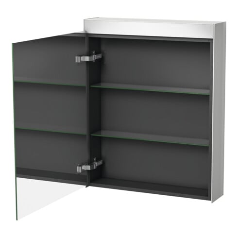 Duravit Uni-Spiegelschrank Bett. Version Anschl li, 61x14,8x76cm, 1 Tür, 9 W, LED