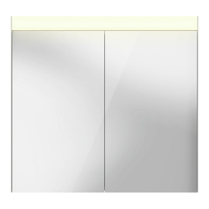 Duravit Uni-Spiegelschrank Good Version 81x76x14,8cm, 2 Türen, LED