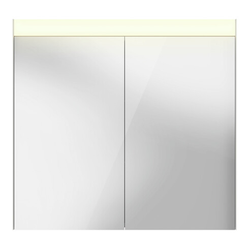 Duravit Uni-Spiegelschrank Good Version 81x76x14,8cm, 2 Türen, LED