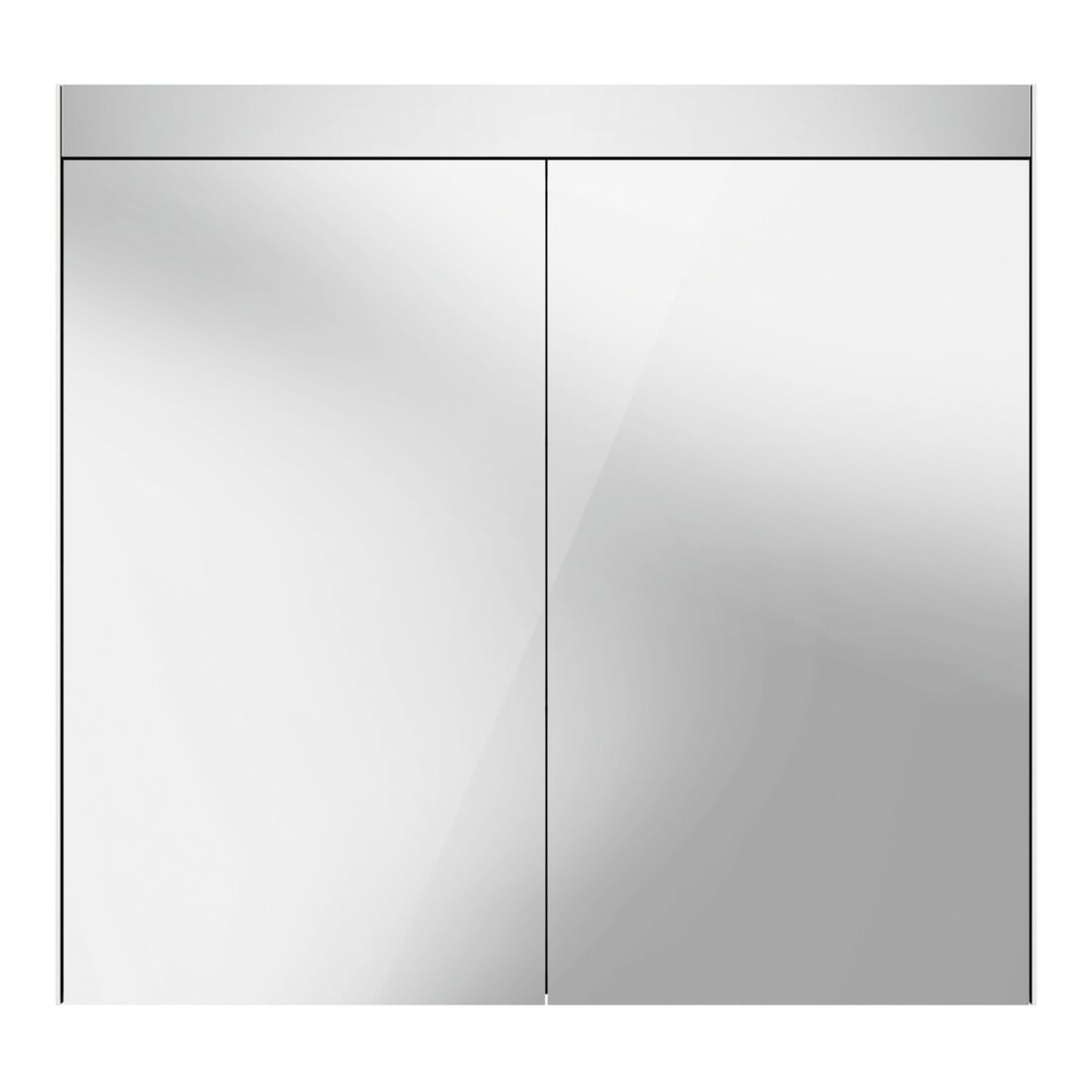 Duravit Uni-Spiegelschrank Good Version 81x76x14,8cm, 2 Türen, LED