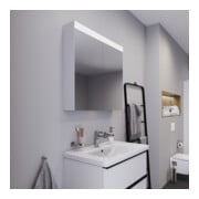 Duravit Uni-Spiegelschrank Good Version 81x76x14,8cm, 2 Türen, LED-5