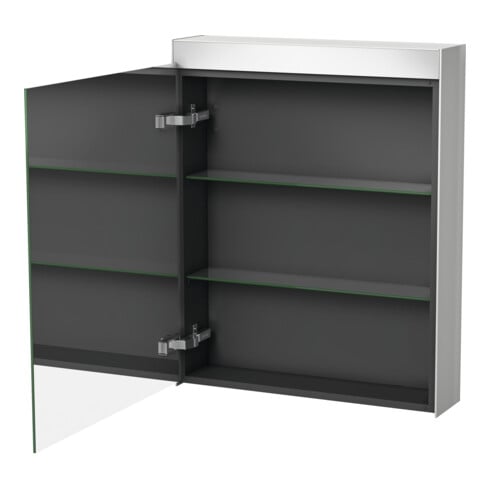 Duravit Uni-Spiegelschrank Good Version Anschlag links, 61x14,8x76cm, 1 Tür, LED