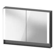 Duravit Uni-Spiegelschrank Typ E Qatego 100x75x15,5cm, graph ma, 2 Tür., wandhängend