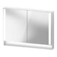 Duravit Uni-Spiegelschrank Typ E Qatego 100x75x15,5cm, we. ma, 2 Tür., wandhängend-1