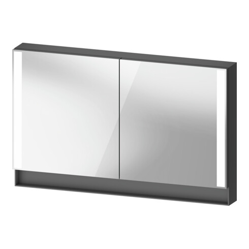 Duravit Uni-Spiegelschrank Typ E Qatego 120x75x15,5cm, graph ma, 2 Tür., wandhängend